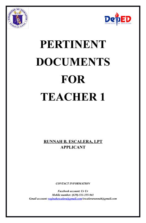 Pertinentfinal Pertinent Documents Pertinent Documents For Teacher