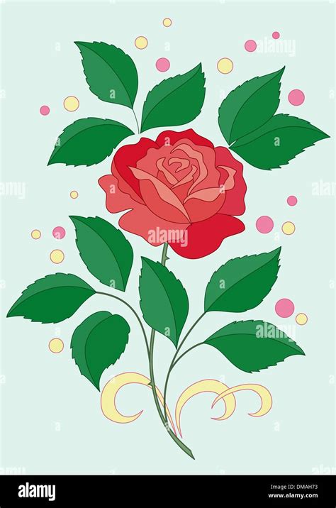 Rose Green Stock Vector Images Alamy
