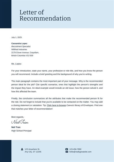 🔥 Free letter of recommendation sample employment. 40 Good Examples of