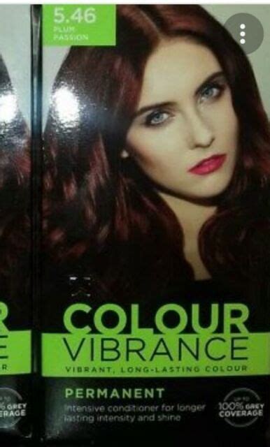 2 X Superdrug Colour Vibrance Plum Passion 546 Permanent Hair Dye For