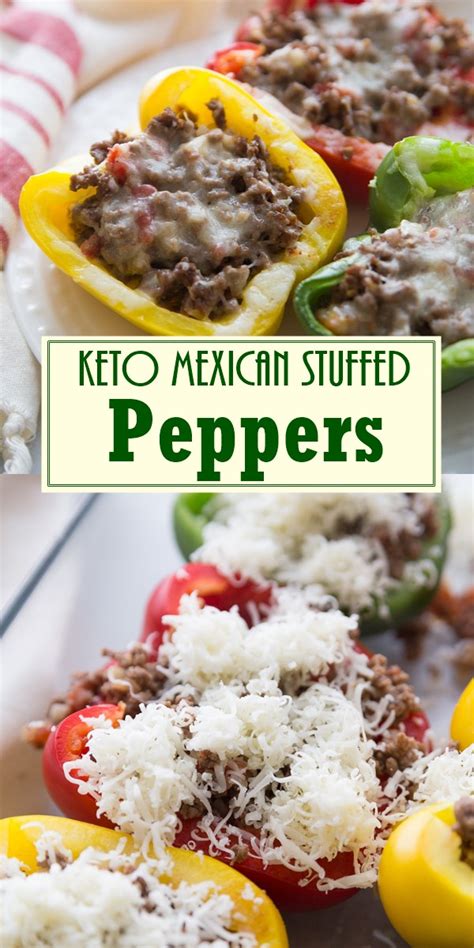 These are a bit lower carb than the pizza bowls with 4g of net carbs per serving, and they include cauliflower — arguably the keto staple of all keto staples. Keto Mexican Stuffed Peppers - New Delicious
