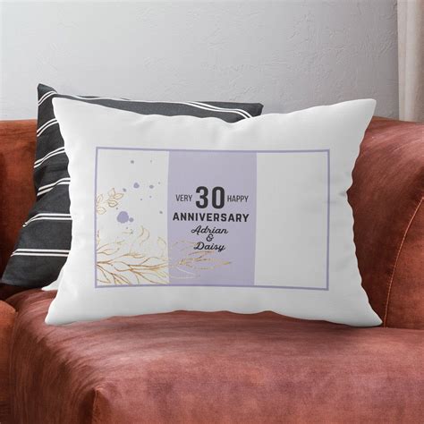 Wedding Anniversary Pillow Case Personalized Pillow Cover Etsy In