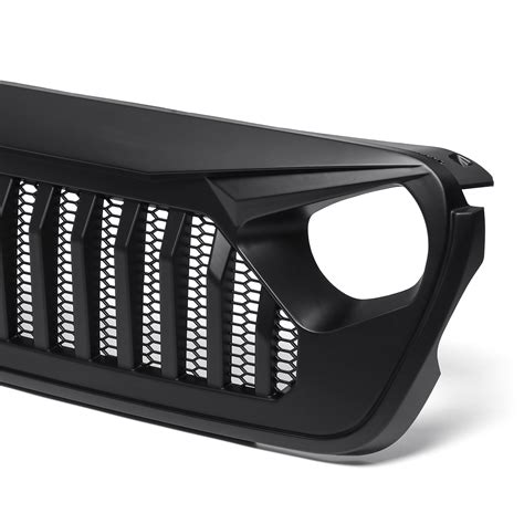 Matte Black Abs Front Bumper Grille Upper Grill For Jeep Wrangler Jl