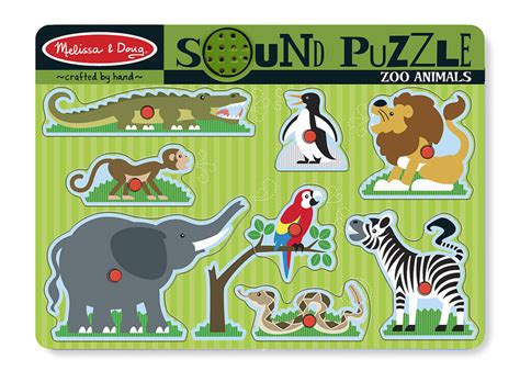 Zoo Animals 8 Pieces Melissa And Doug Puzzle Warehouse