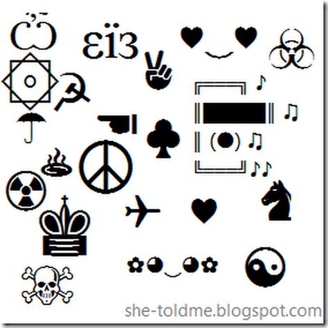 Facebook Symbols Collection Just Copy And Paste To Use