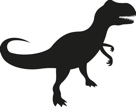 Dinosaur Vector Silhouette At Getdrawings Free Download