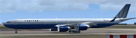 United Airlines Airbus A340 600 For Fsx