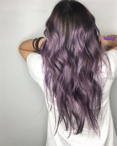 the back of dusty lavender 👾👾👾 mydentity guytang mydentity lavender hair colors lavender