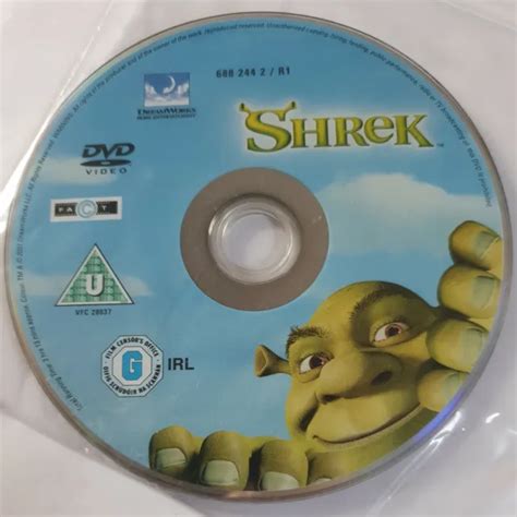 Shrek 2001 Dvd Mike Myers Eddie Murphy Cameron Diaz Movie Cd Disc