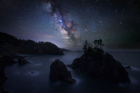 The Milky Way Over The Oregon Coast 072015 Oc