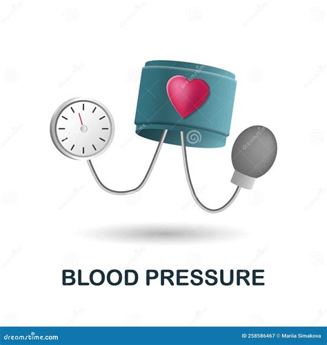 Blood Pressure Icon 3d Illustration From Health Check Collection