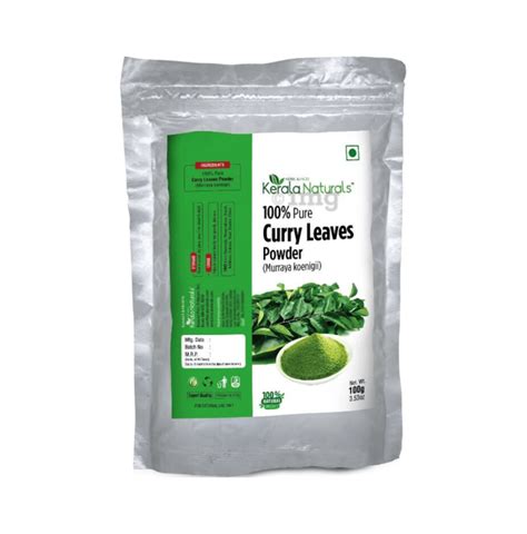 Kerala Naturals 100 Pure Curry Leaves Powder Buy Packet Of 100 Gm