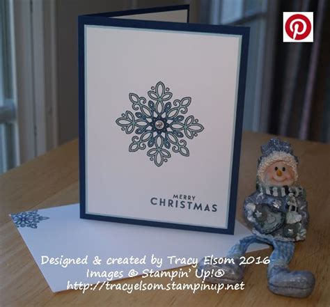 Clean And Simple Christmas Card Created Using The Flurry Of Wishes