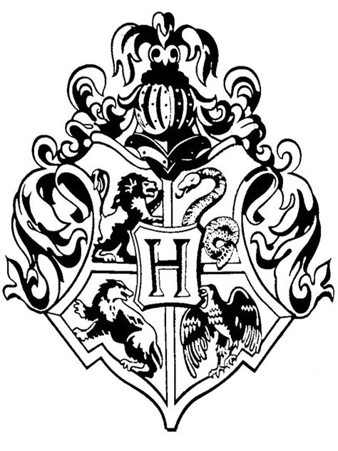 Hogwarts Crest Drawing At Getdrawings Free Download