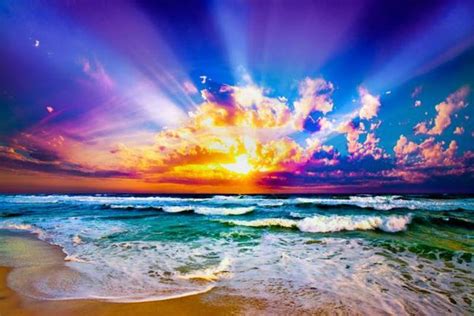 86 Sunset Ocean Rainbow Wallpapers On Wallpapersafari