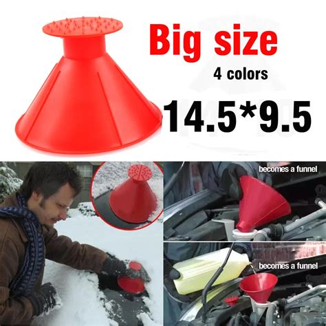 Removable Magic Shovel Cone Shaped Ice Scraper Car Outdoor Winter