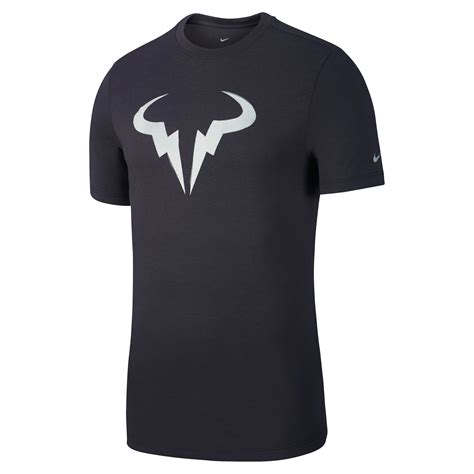 Nike Rafael Nadal Court Dri Fit Graphic T Shirt Herren Anthrazit Weiß