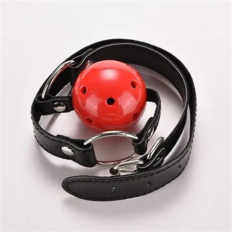 Faux Leather Band Restraint Ball Mouth Gag Fixation Mouth Stuffed Oral Fetish Toyadult Sex Toy