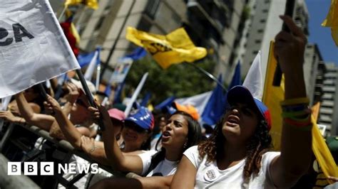 Venezuela Opposition Launches Protests To Oust Maduro Bbc News
