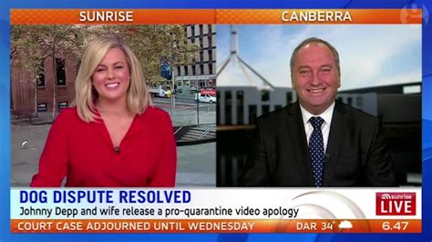 Barnaby Joyce Hilariously Critiques Johnny Depps Apology Video