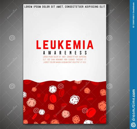 Leukemia Vertical Background Vector Illustration