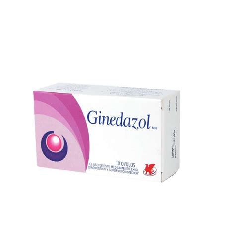 Ginedazol Tinidazolmiconazol 150100mg X10 Ovulos Chile Farmacia