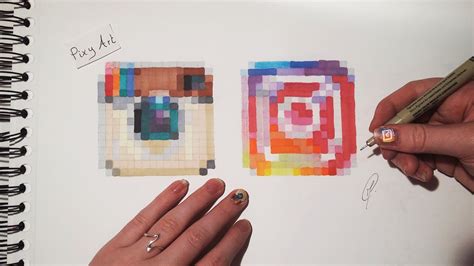 For a limited time, you can even change the way the logo looks on. Social Media Drawing - Instagram Logos (Pixel Art) - YouTube