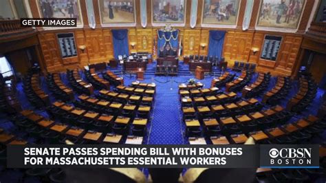 senate passes spending bill with bonuses of up to 2 000 for massachusetts essential workers