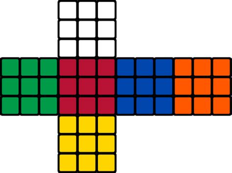 Find more educational templates and fun activities at mommynature.com !!!! Rubik's_cube_colors | Cube template, Cube, Cube pattern