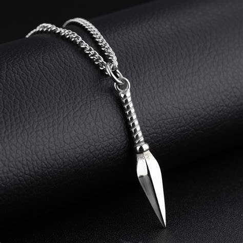 Fashion Jewelry Men Naruto 316 Stainless Steel Link Chain Spearhead