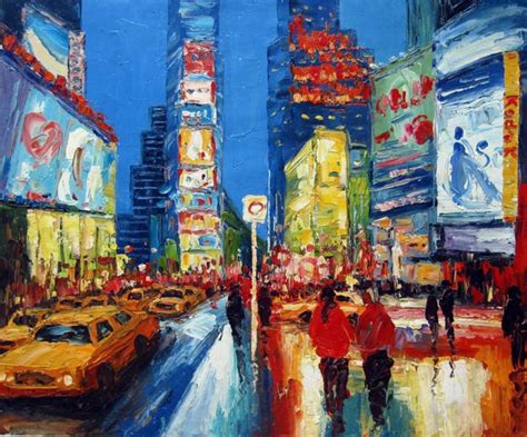 Time Square 102 Painting By Lermay Chiang Artmajeur