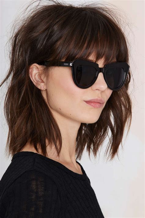 Flipping the bottom layers out (instead of in) also serves to bring a lot of life and vibrancy to your casual hairstyle. 20 Ideas of Razored Shaggy Bob Hairstyles With Bangs