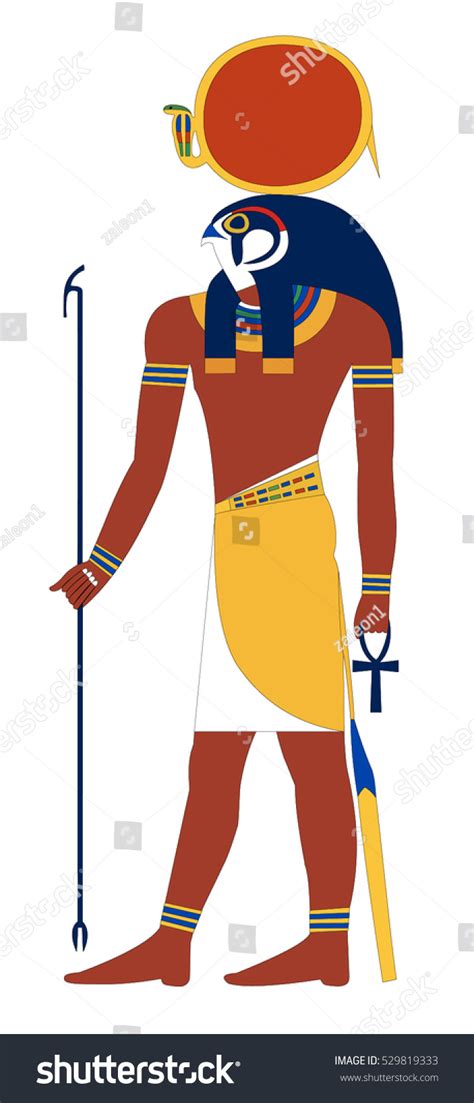 Antiguo Dios Egipcio Ra Vector De Stock Libre De Regalías 529819333 Shutterstock