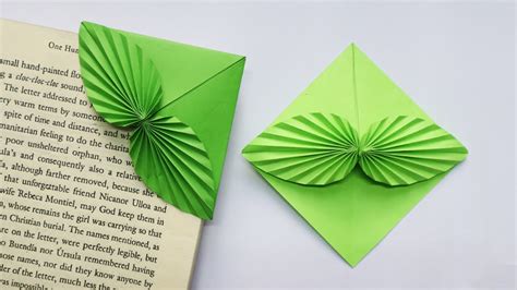 Easy Origami Bookmark Corner Paper Leaf Bookmark Youtube