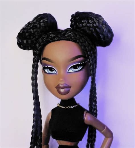 Black Bratz Doll Black Barbie Bratz Doll Outfits Brat Doll Clay Keychain Doll Aesthetic