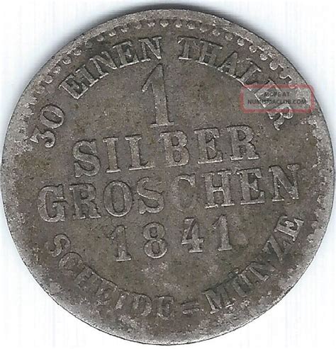 German States Hesse Cassel Silber Groschen 1841 Silver