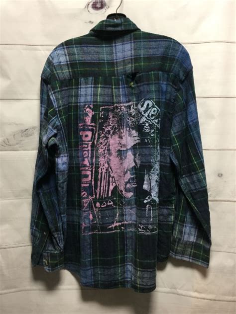 Flannel Shirt W Sex Pistols Back Graphic Boardwalk Vintage