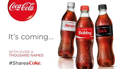 Coca Cola Boosting ‘share A Coke Campaign In Us Atlanta Business