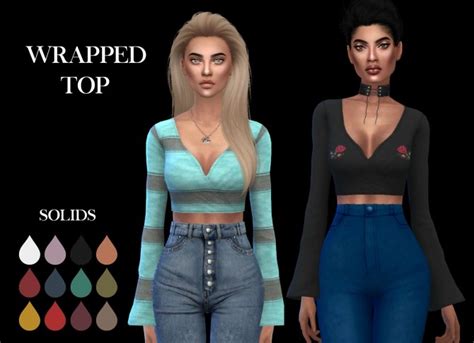Wrapped Top At Leo Sims Sims 4 Updates