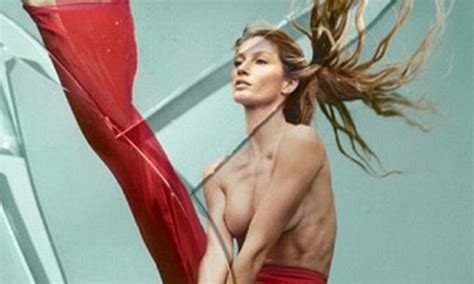 Gisele Bundchen Poses Topless As She Shows Off Her Extreme Flexibility
