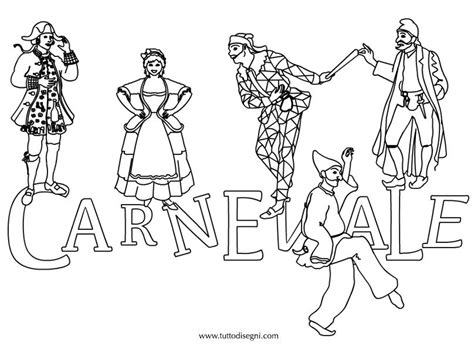 Disegno Carnevale Da Colorare Tuttodisegni Carnevale Maschere