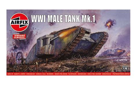 Airfix A01315v Airfix Vintage Classics Wwi Male Tank Mki 176 Scale