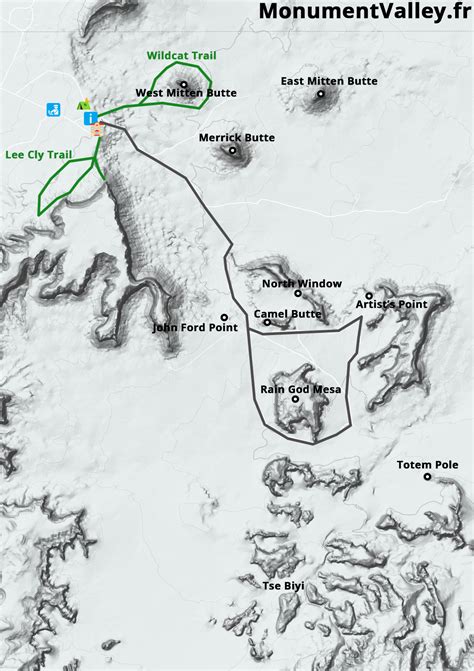 Carte Et Plan De Monument Valley