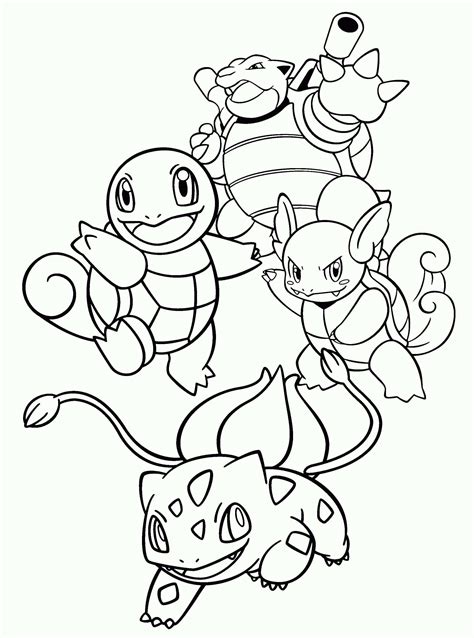 Pokemon Charmander Evolution Coloring Pages Kleurplaat Squirtle