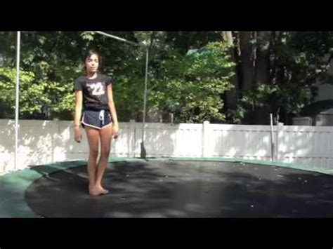 If you have one and are looking to learn some tricks to do on it, the back flip is a good place to start. How to do a back handspring on the trampoline. - YouTube