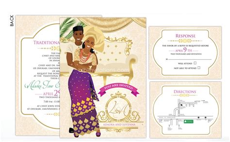 Nigerian Traditional Wedding Invitation Card Igbo Engagement