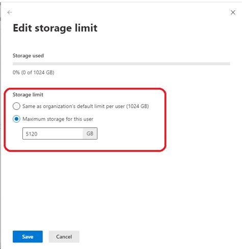 Manage Onedrive Storage Limits For Individual Users In Office 365 By