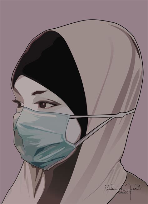 A Nurse Wearing Mask Mask Drawing Mask Illustration