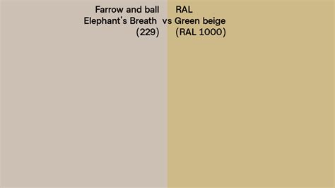 Farrow And Ball Elephant S Breath Vs Ral Green Beige Ral