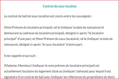 Mod Le Contrat De Bail Maison Individuelle Ventana Blog